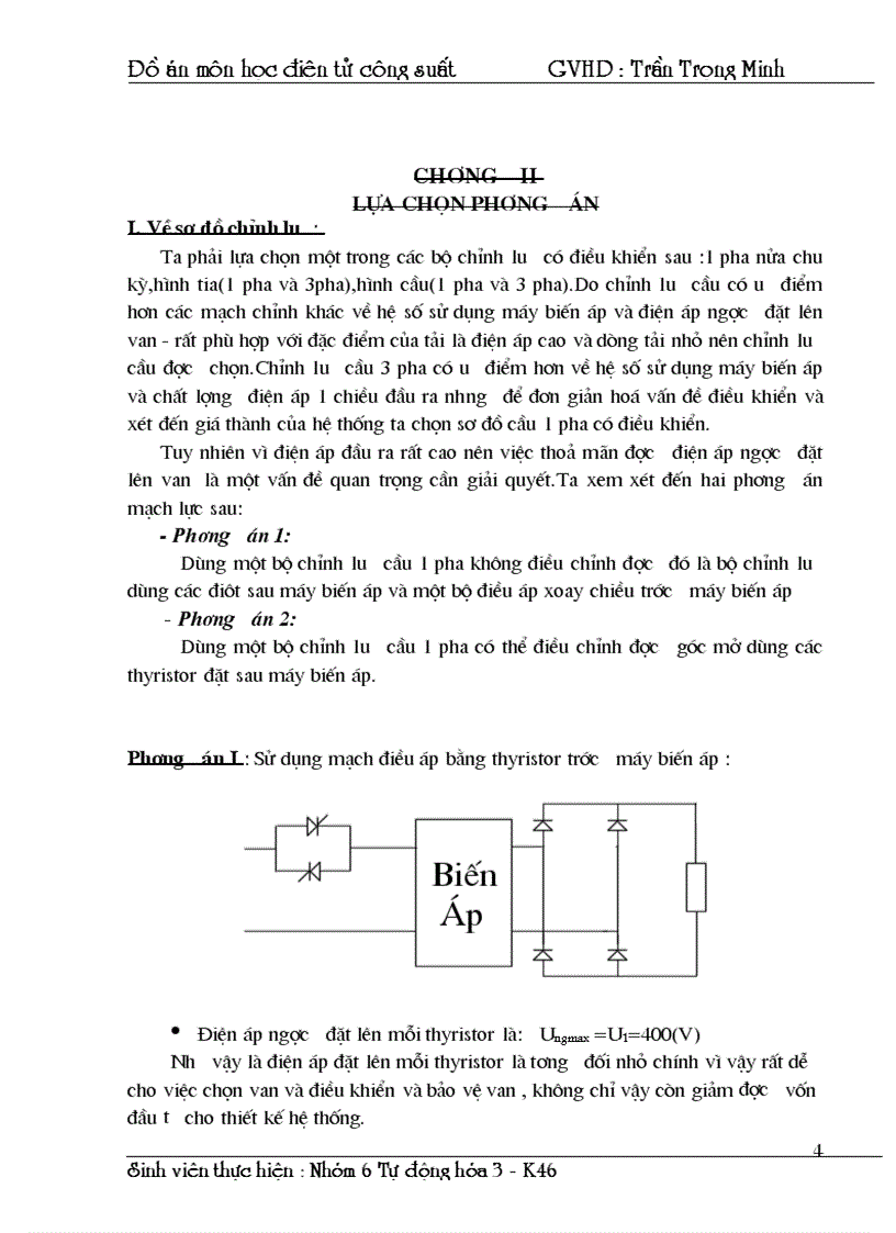 image for page Thiết kế nguồn cấp điện cho động cơ một chiều kích từ độc lập đảm bảo yêu cầu tốc độ trơn ổn định chống quá tải và chống mất kích từ