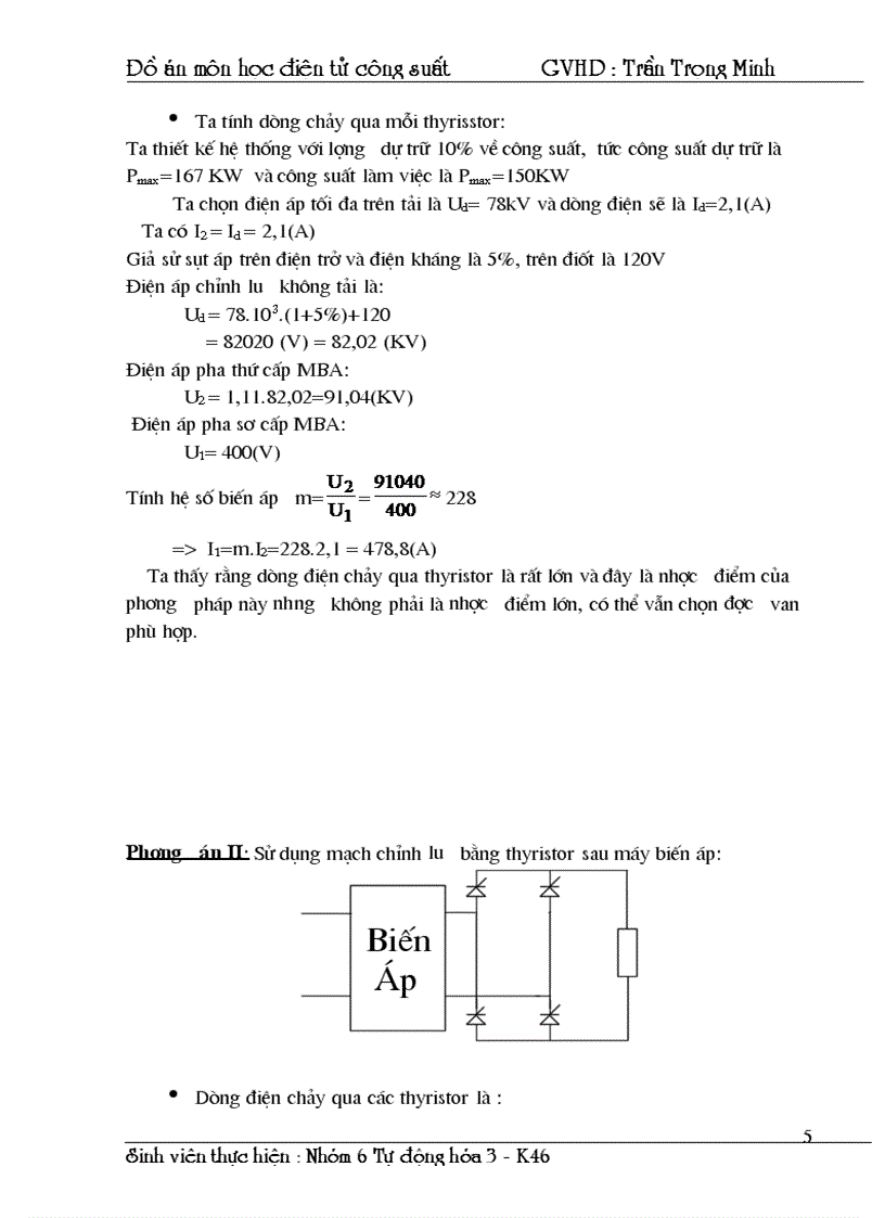 image for page Thiết kế nguồn cấp điện cho động cơ một chiều kích từ độc lập đảm bảo yêu cầu tốc độ trơn ổn định chống quá tải và chống mất kích từ
