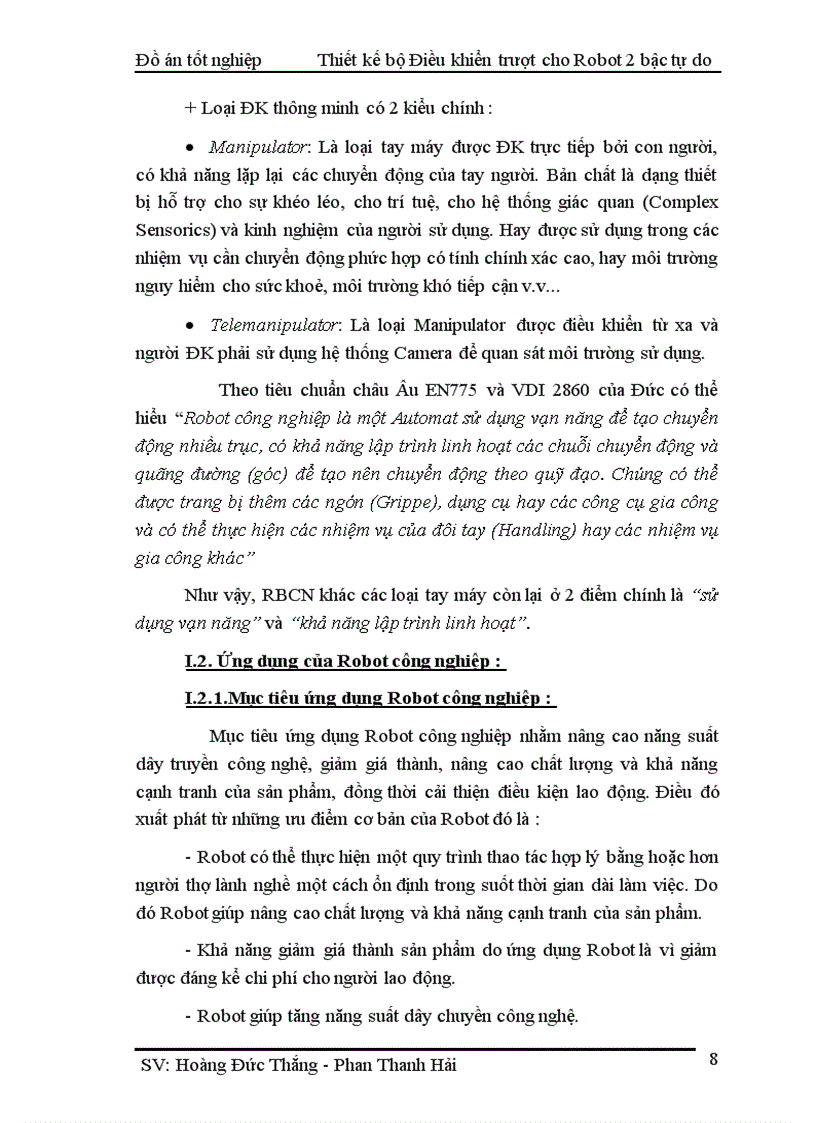 image for page Thiết kế bộ điều khiển trượt cho tay máy robot 2 bậc tự do và mô phỏng trên matlab simulink