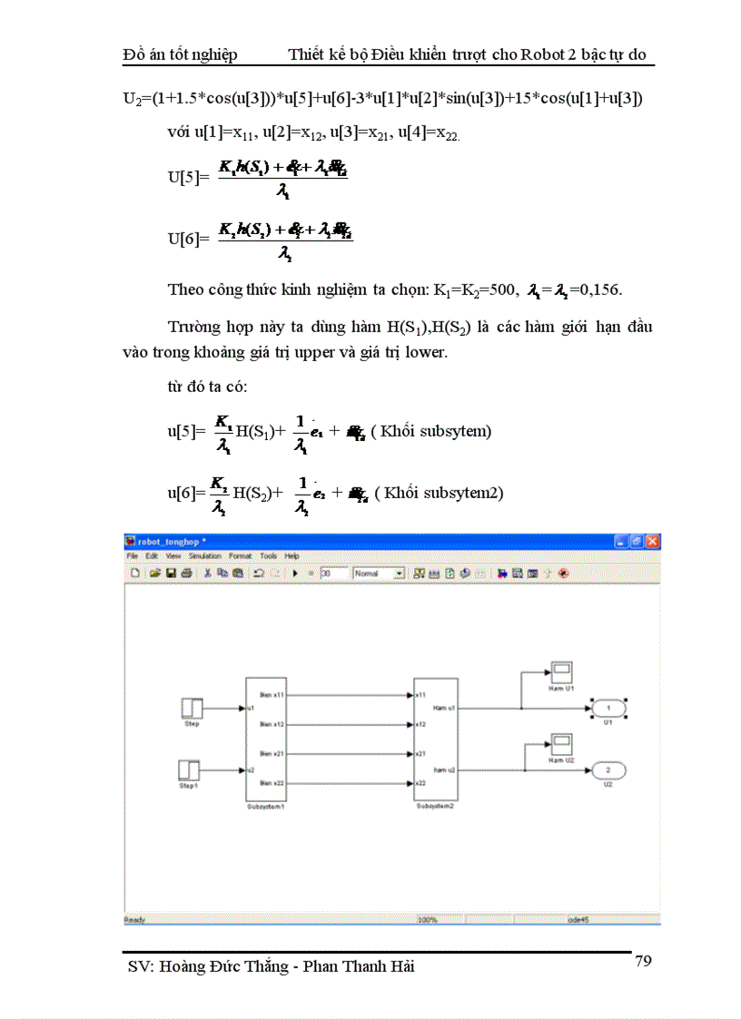 image for page Thiết kế bộ điều khiển trượt cho tay máy robot 2 bậc tự do và mô phỏng trên matlab simulink