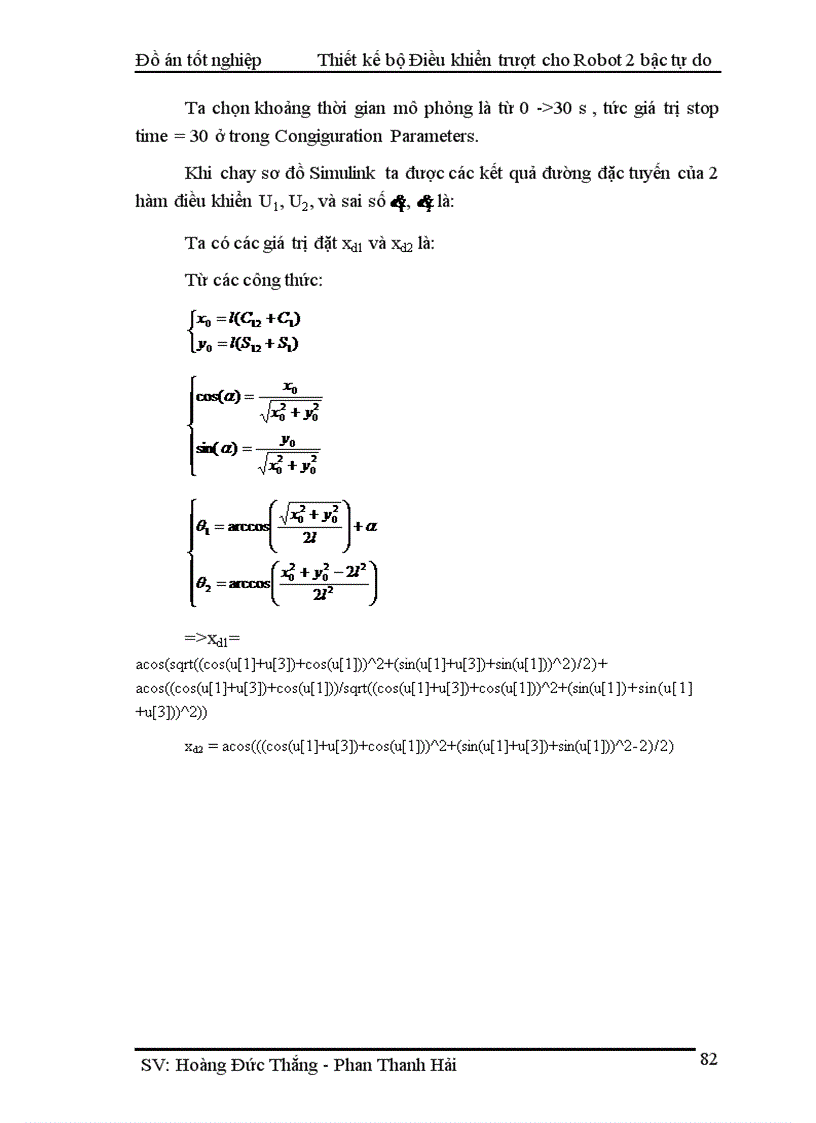 image for page Thiết kế bộ điều khiển trượt cho tay máy robot 2 bậc tự do và mô phỏng trên matlab simulink