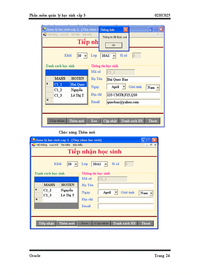 image for page Phần mềm Quản lý Học sinh cấp 3