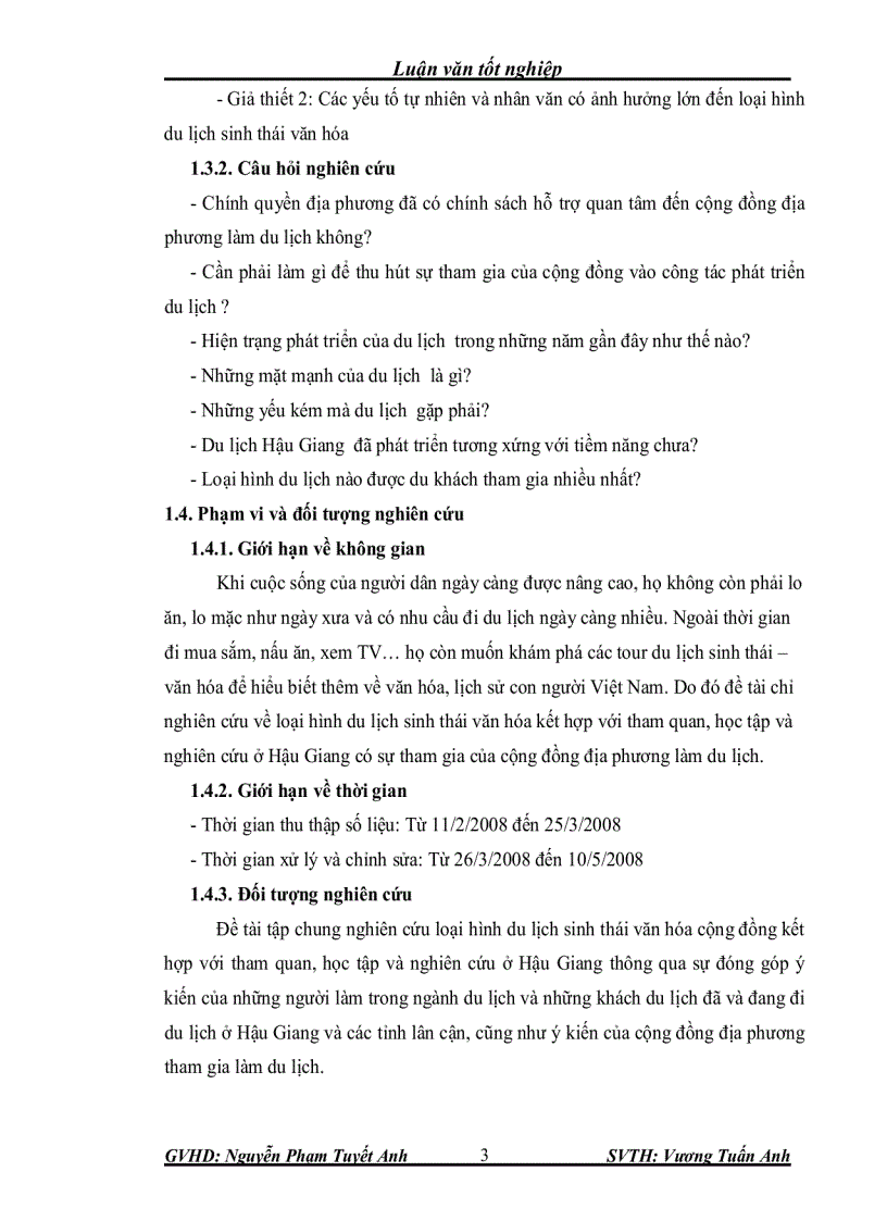 image for page Đánh giá tiềm năng du lịch và xây dựng mô hình du lịch sinh thái văn hóa cộng đồng kết hợp với tham quan học tập và nghiên cứu ở hậu giang