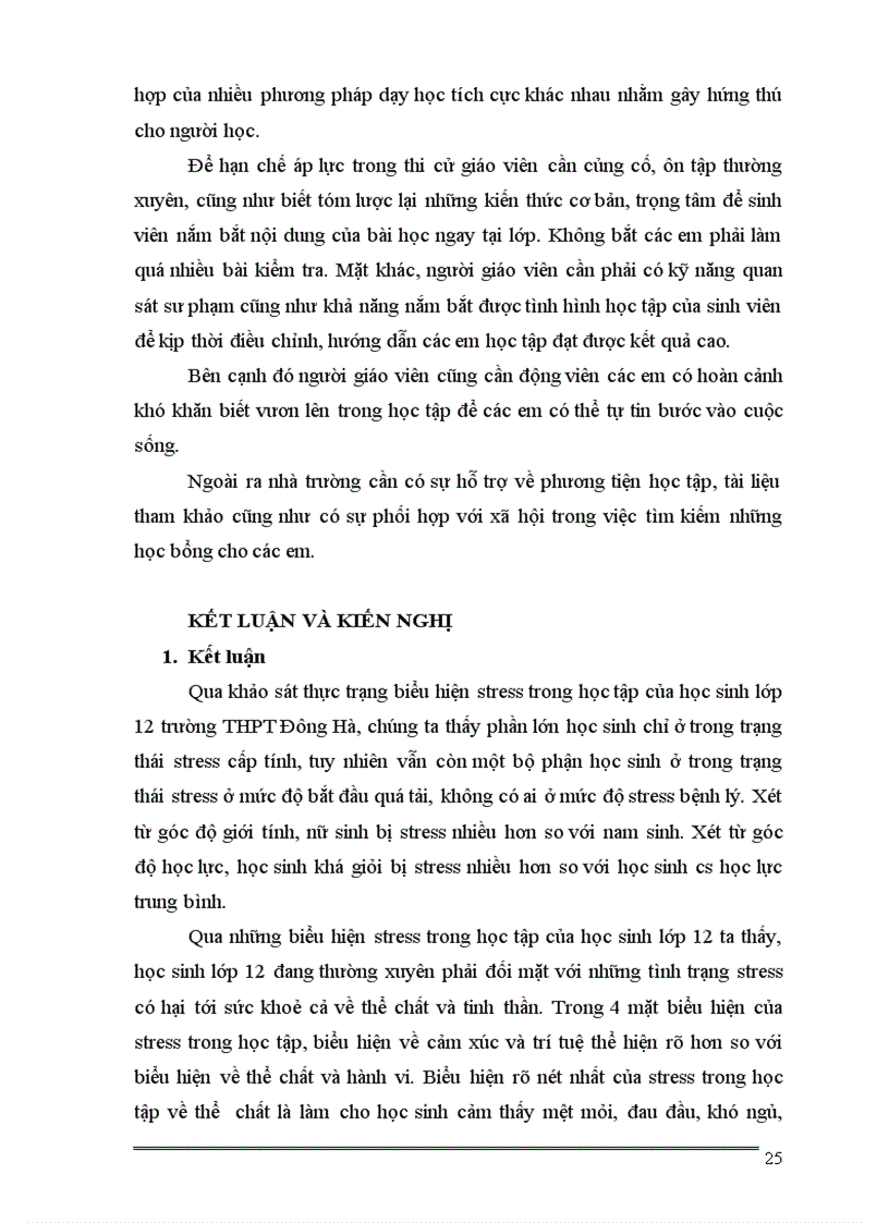 image for page Biểu hiện stress trong học tập của học sinh lớp 12