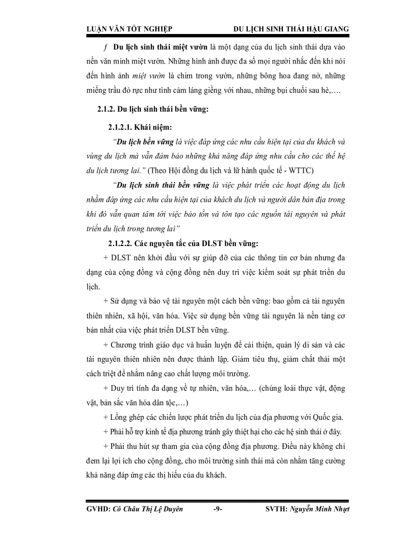 image for page Đánh giá thực trạng và giải pháp phát triển du lịch sinh thái hậu giang