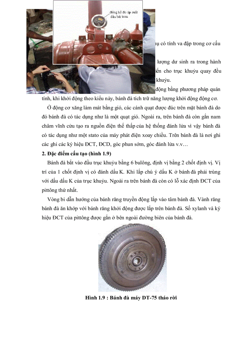 image for page Khảo sát lập phương án và sửa chữa phục hồi cơ cấu truyền lực hệ thống làm mát hệ thống trao đổi khí động cơ DT 75