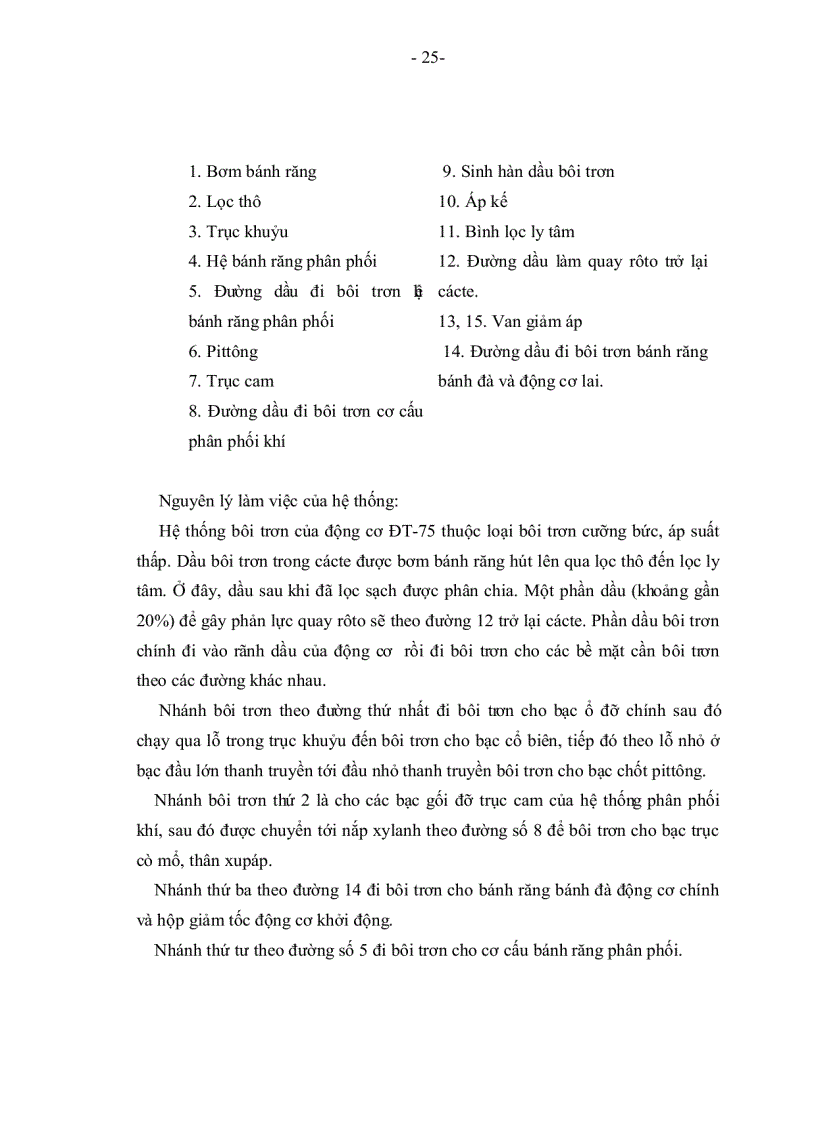 image for page Khảo sát lập phương án và sửa chữa phục hồi cơ cấu truyền lực hệ thống làm mát hệ thống trao đổi khí động cơ DT 75