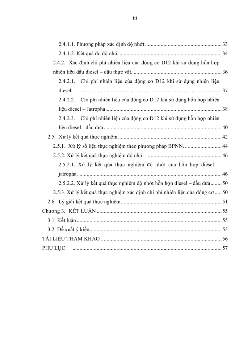 image for page Xác định chi phí nhiên liệu của động cơ D12 khi sử dụng hỗn hợp nhiên liệu diesel dầu thực vât