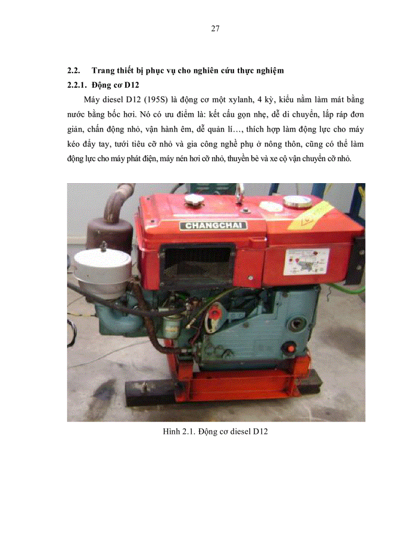 image for page Xác định chi phí nhiên liệu của động cơ D12 khi sử dụng hỗn hợp nhiên liệu diesel dầu thực vât