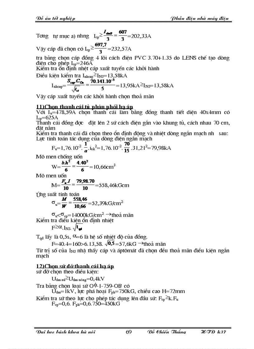 image for page Đồ án tốt nghiệp thiết kế phần điện nhà máy điện