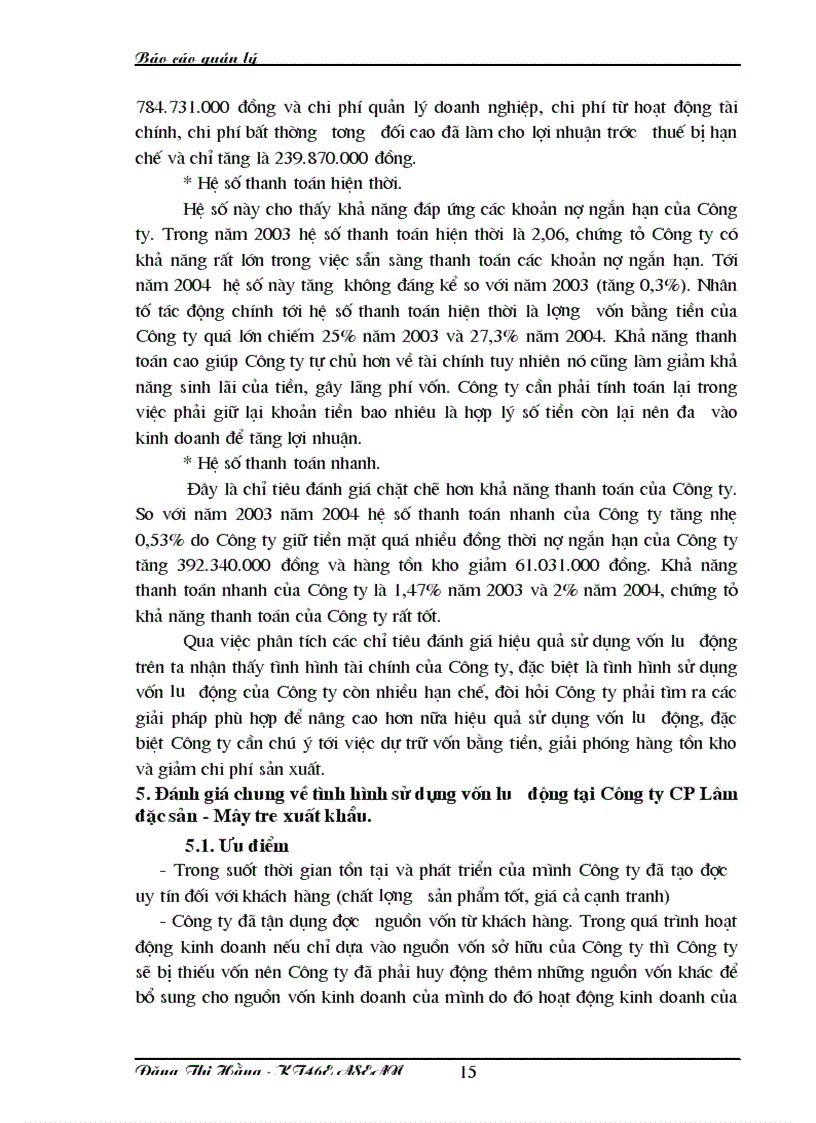 image for page Quản lý và hiệu quả sử dụng vốn lưu động