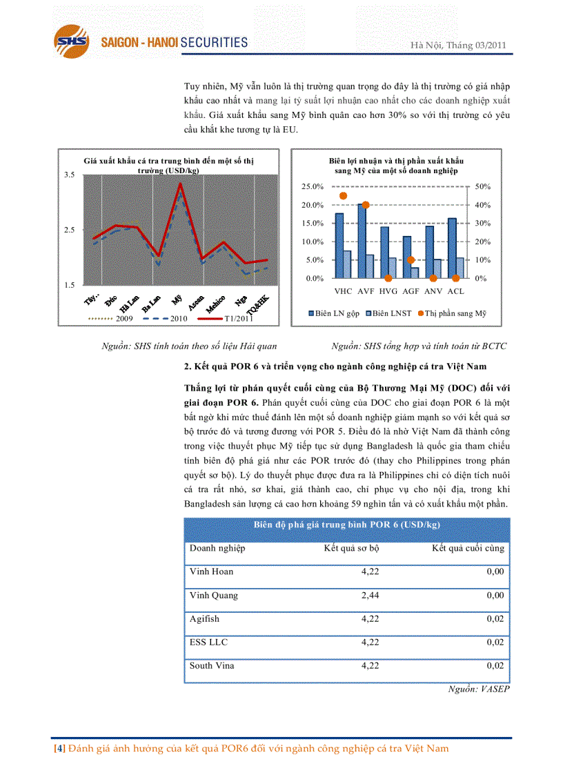 image for page ĐÁNH GIÁ ẢNH HƯỞNG CỦA KẾT QUẢ POR6 ĐỐI VỚI thuế chống bán phá giá NGÀNH CÔNG NGHIỆP CÁ TRA VIỆT NAM