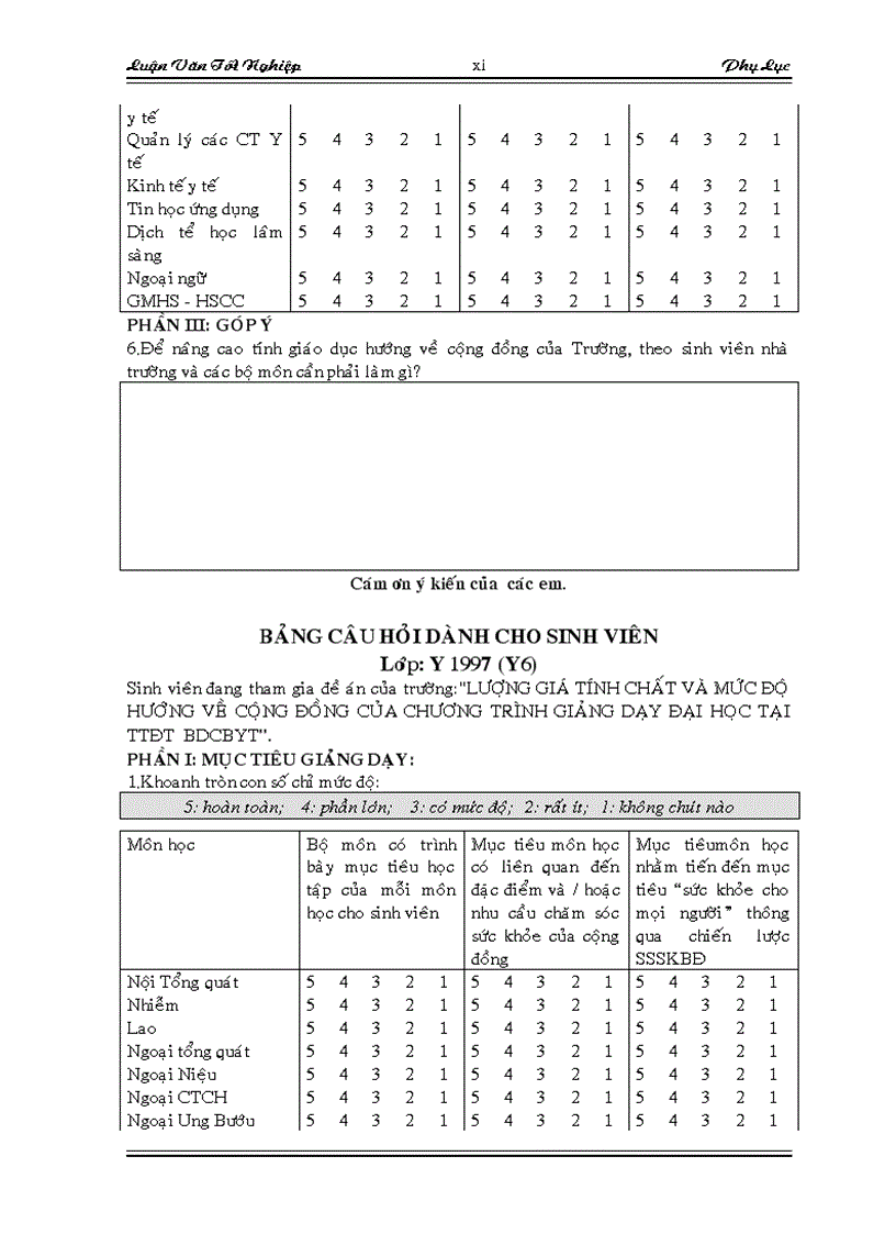 image for page Đánh giá tính hướng về cộng đồng của chương trình đào tạo hệ đại học chính quy tại trung tâm đào tạo và bồi dưỡng cán bộ y tế thành phố hồ chí minh từ phía sinh viên y1 đến y6 trong