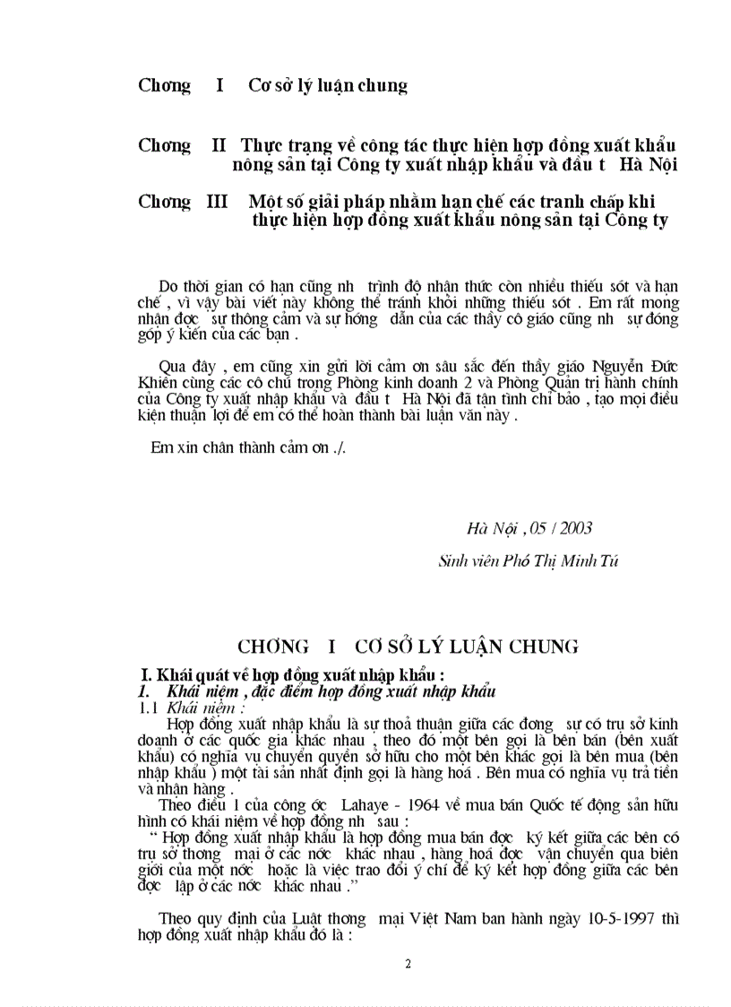 image for page Giải pháp để hạn chế những tranh chấp khi thực hiện hợp đồng xuất khẩu mặt hàng nông sản tại công ty xuất nhập khẩu đầu tư HN