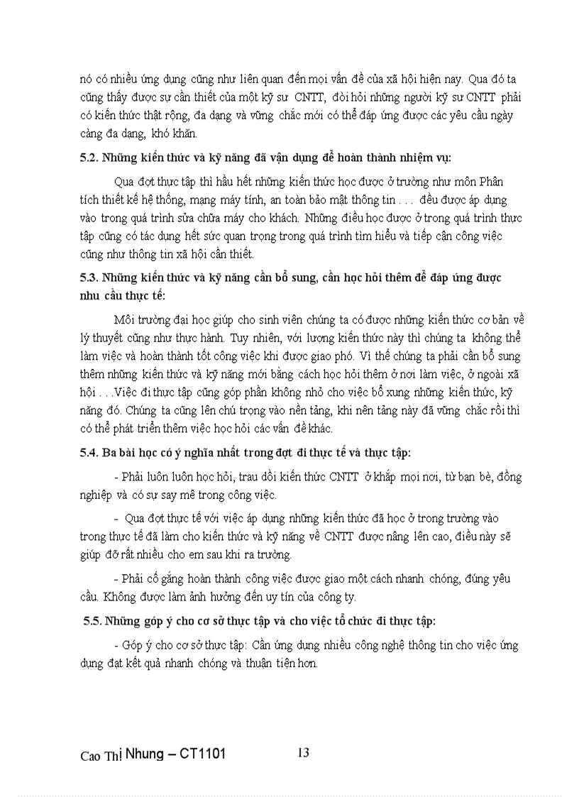 image for page Báo cáo thực tập ngành công nghệ thông tin tốt nghiệp năm 201