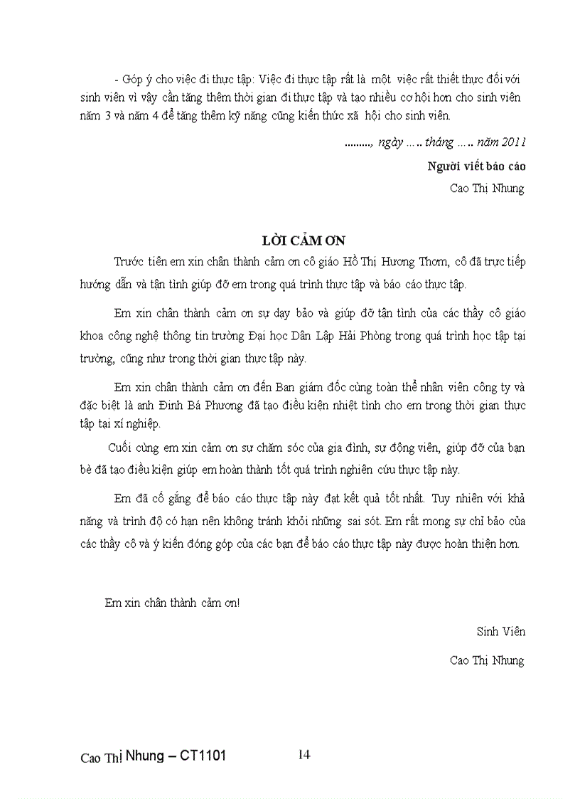 image for page Báo cáo thực tập ngành công nghệ thông tin tốt nghiệp năm 201