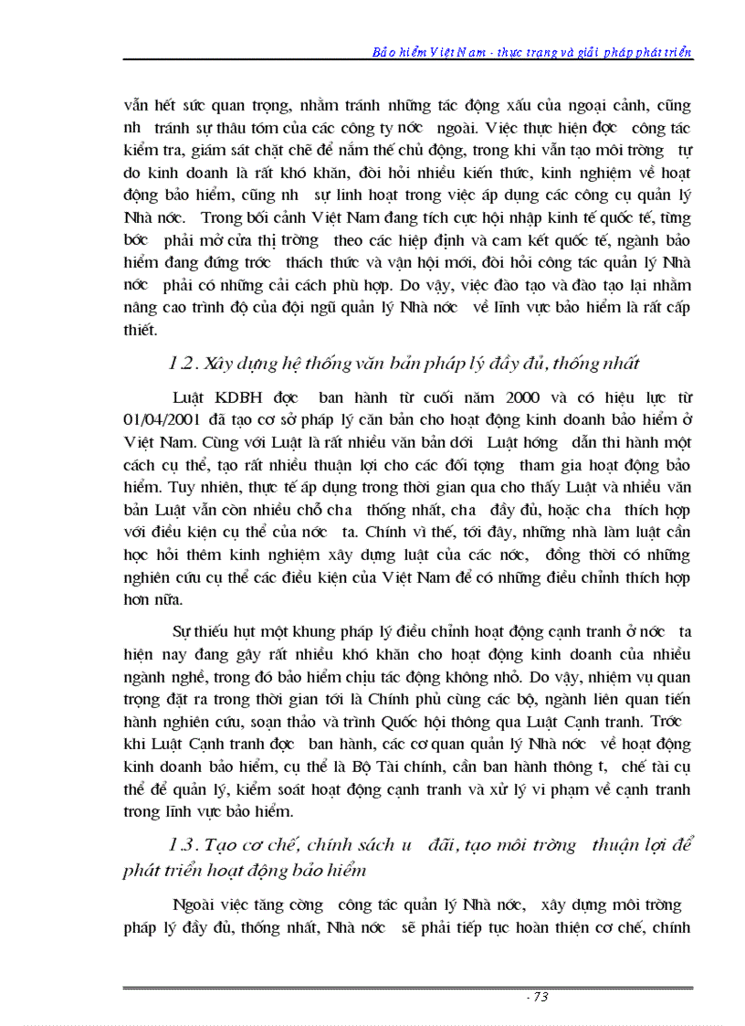 image for page Luận văn Bảo hiểm Việt Nam thực trạng và giải pháp phát triển