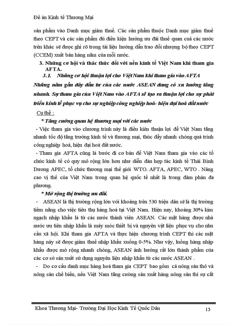 image for page Thúc đẩy xuất khẩu hàng hoá của Việt Nam trong điều kiện thực hiện lộ trình AFTA CEPT