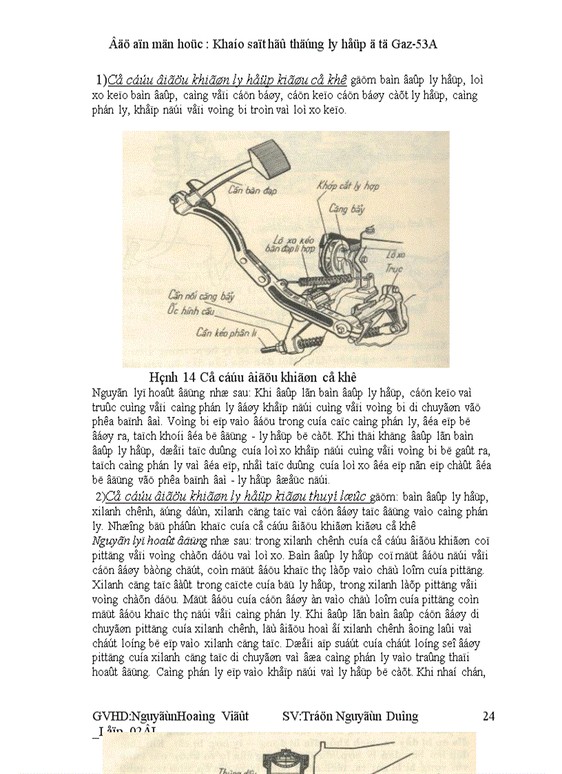 image for page Khảo sát hệ thống ly hợp ôtô GAZ 53A