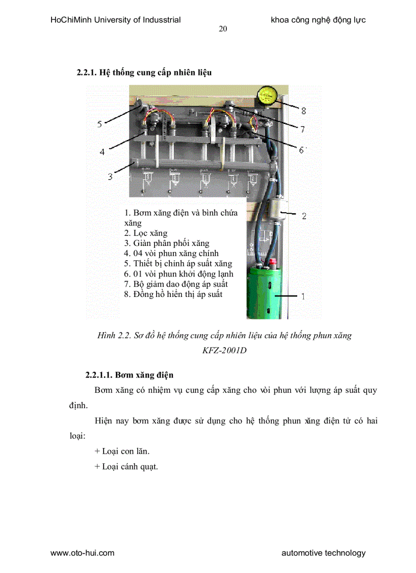 image for page Tìm hiểu đặc điểm cấu tạo hoạt động và chức năng của mô hình hệ thống phun xăng KFZ 2001D