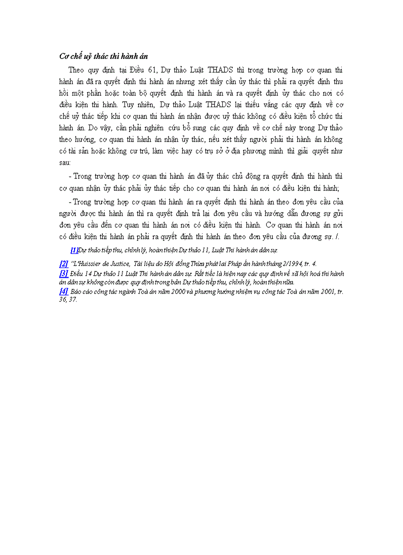 image for page Mô hình thi hành án thời hiệu thi hành án thủ tục thi hành án trong Dự thảo Luật thi hành án dân sự