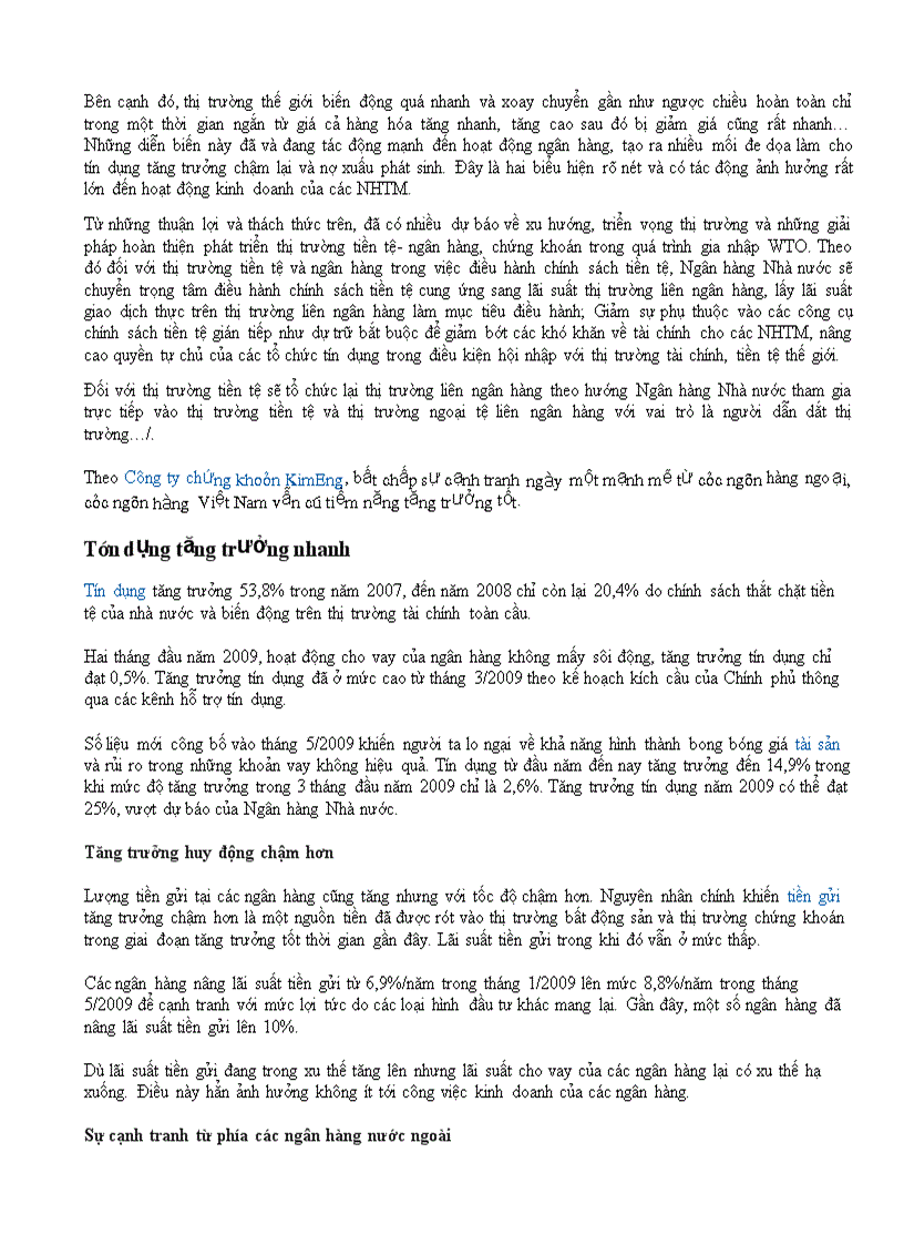 image for page Mô thức EFAS IFAS Phân tích Môi trường bên trong và Môi trường bên ngoài của Ngân hàng VPBank