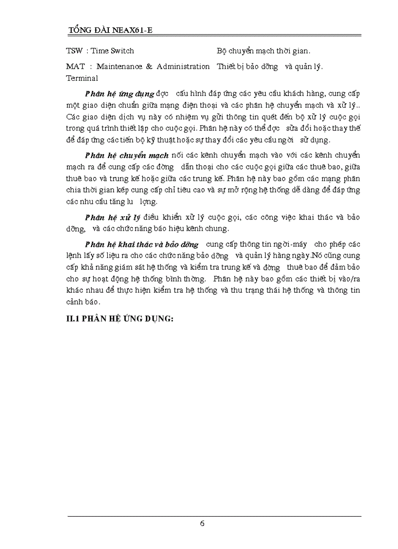 image for page Tim hiêu về bộ NEAX 6