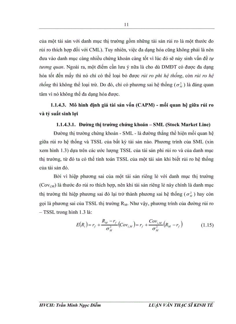 image for page Ứng dụng các lý thuyết tài chính hiện đại trong việc đo lường rủi ro của các chứng khoán niêm yết tại sở giao dịch chứng khoán thành phố hồ chí minh