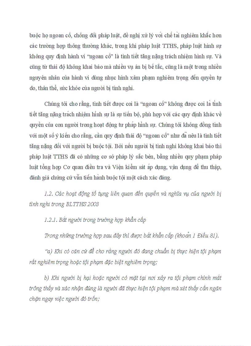 image for page Những vấn đề lý luận và phương hướng hoàn thiện các quy định của BLTTHS 2003 về người bị tình nghi