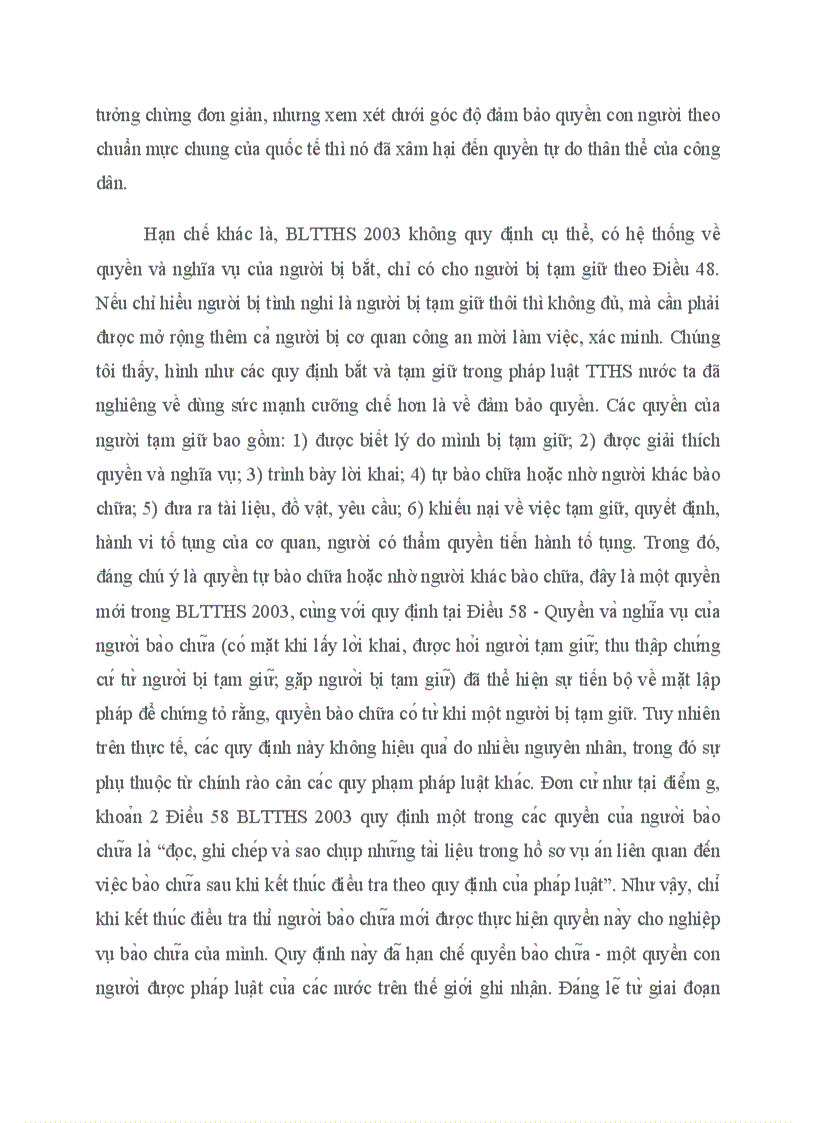 image for page Những vấn đề lý luận và phương hướng hoàn thiện các quy định của BLTTHS 2003 về người bị tình nghi