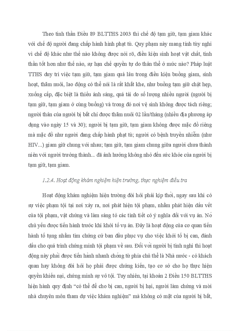 image for page Những vấn đề lý luận và phương hướng hoàn thiện các quy định của BLTTHS 2003 về người bị tình nghi