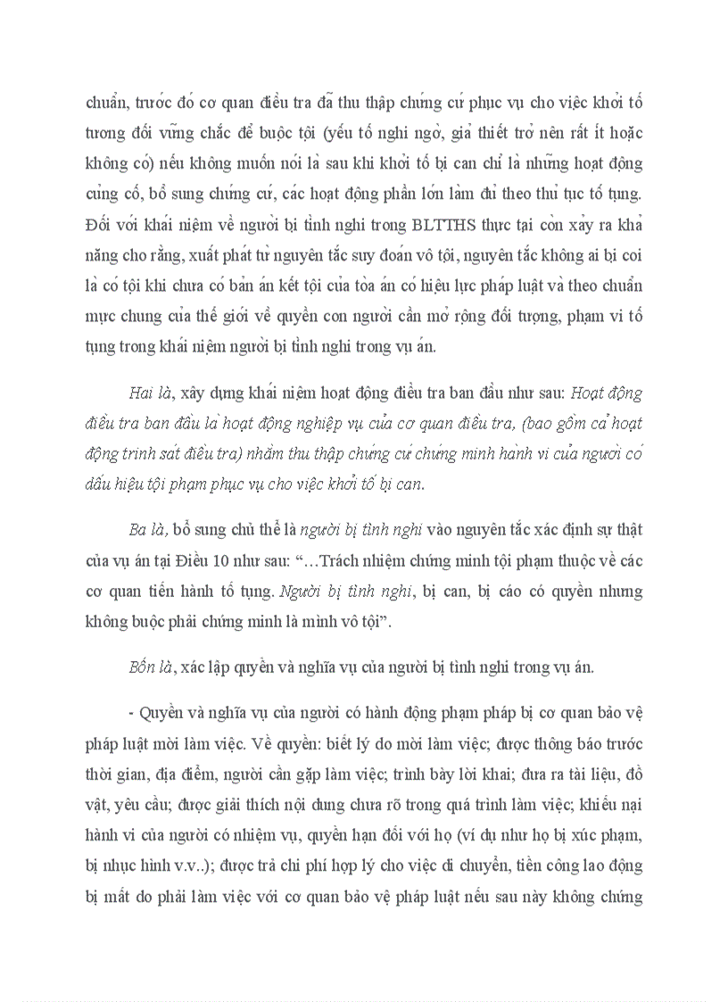 image for page Những vấn đề lý luận và phương hướng hoàn thiện các quy định của BLTTHS 2003 về người bị tình nghi