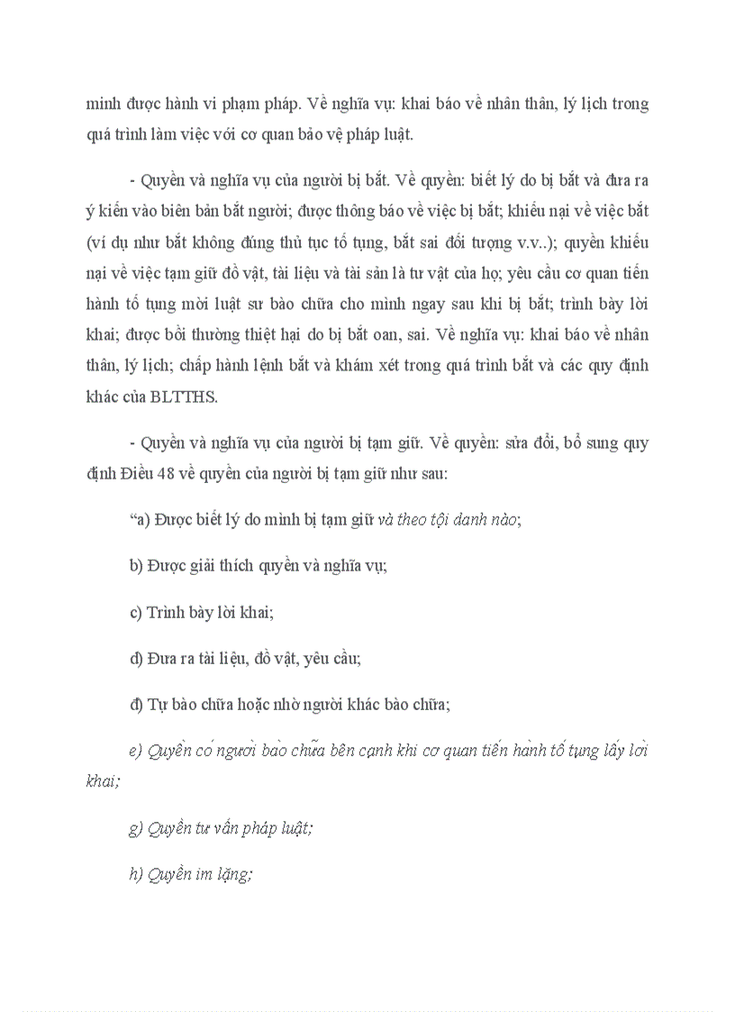image for page Những vấn đề lý luận và phương hướng hoàn thiện các quy định của BLTTHS 2003 về người bị tình nghi