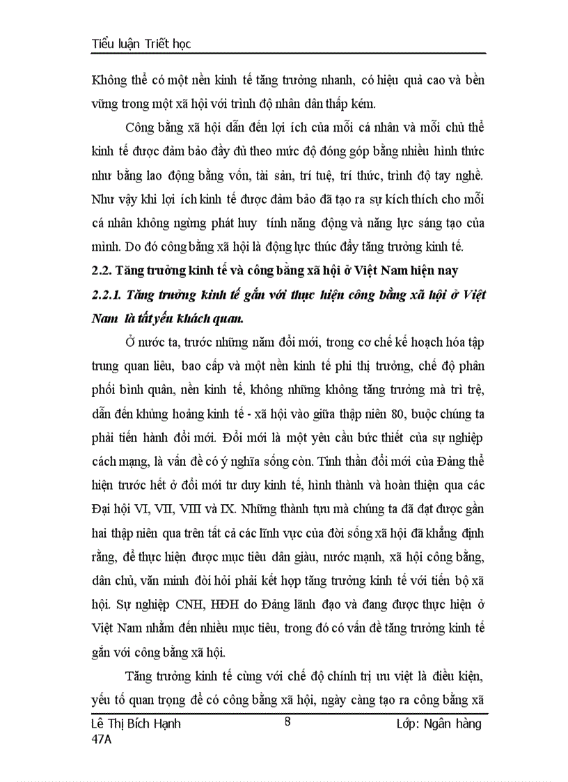 image for page Phép biện chứng về mối liên hệ phổ biến vận dụng phân tích mối liên hệ giữa vấn đề tăng trưởng và công bằng xã hội ở Việt Nam hiện nay