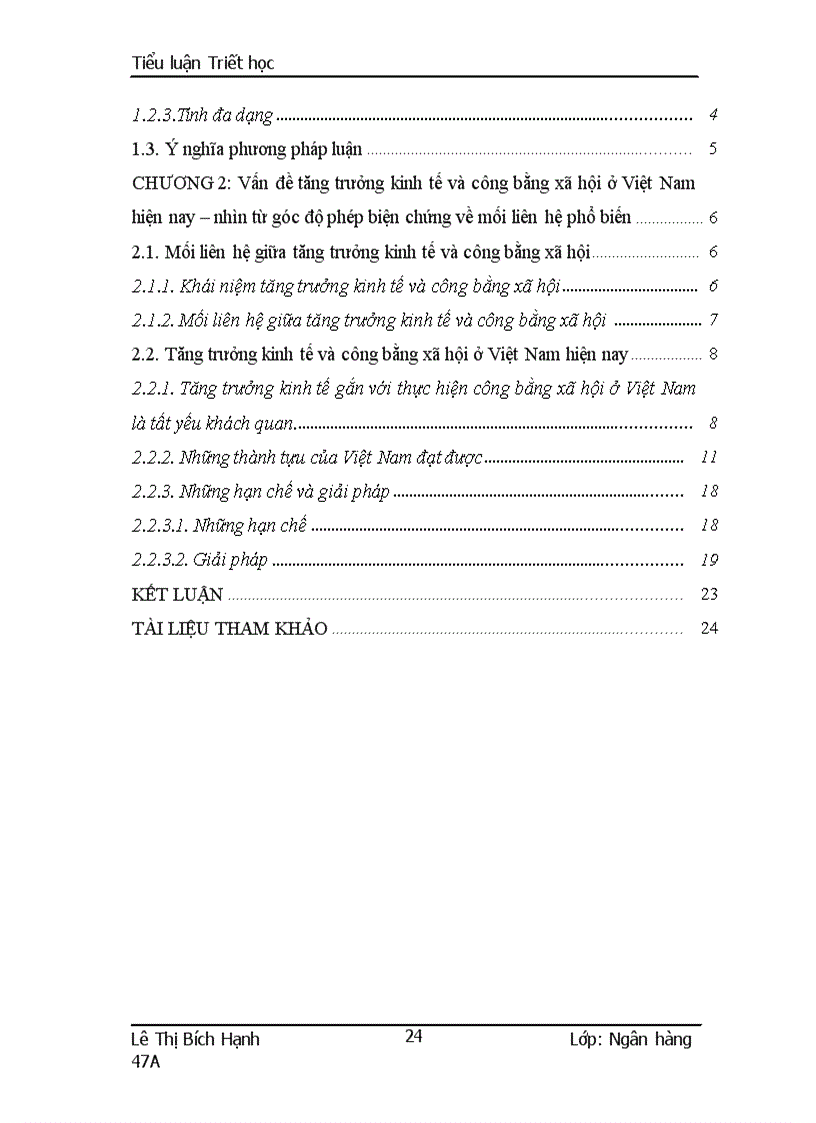 image for page Phép biện chứng về mối liên hệ phổ biến vận dụng phân tích mối liên hệ giữa vấn đề tăng trưởng và công bằng xã hội ở Việt Nam hiện nay