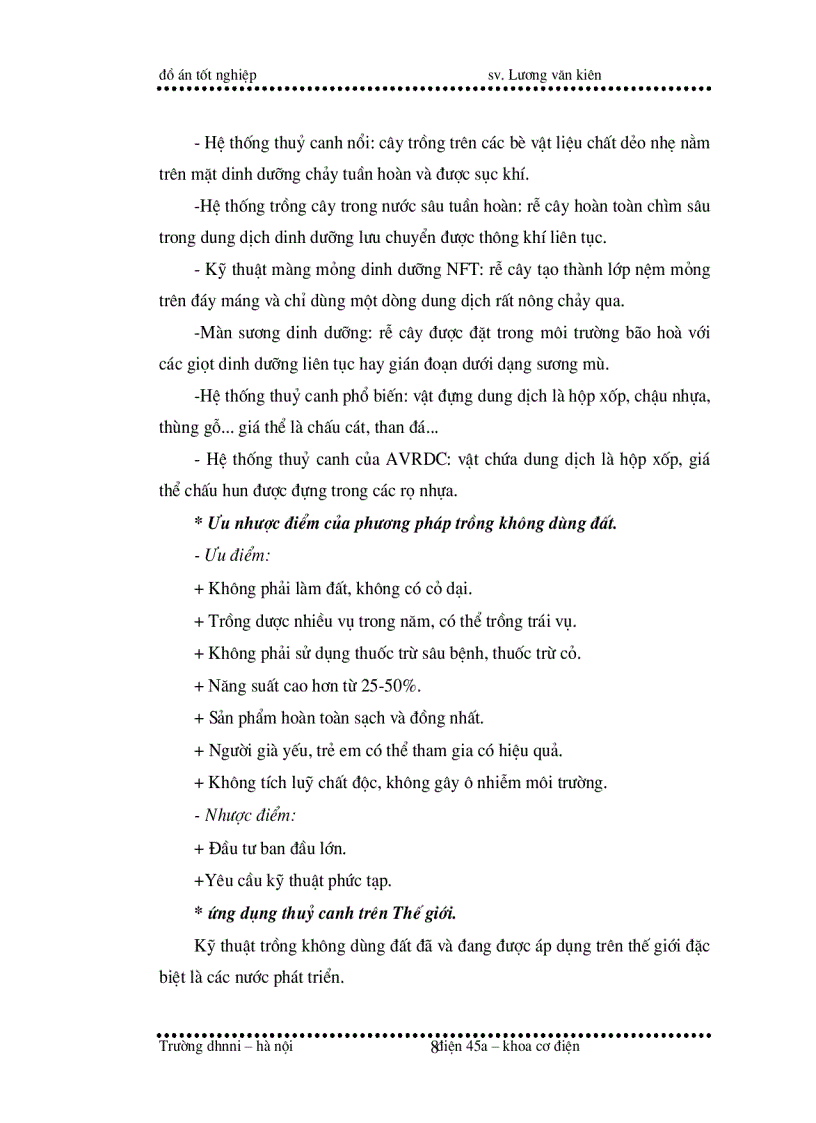 image for page Thiết kế hệ thống tưới nhỏ giọt tự động phục vụ sản xuất rau an toàn