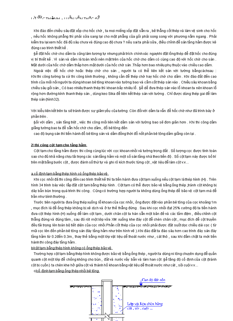 image for page Kỹ thuật về công nghệ thi công TOP DOWN