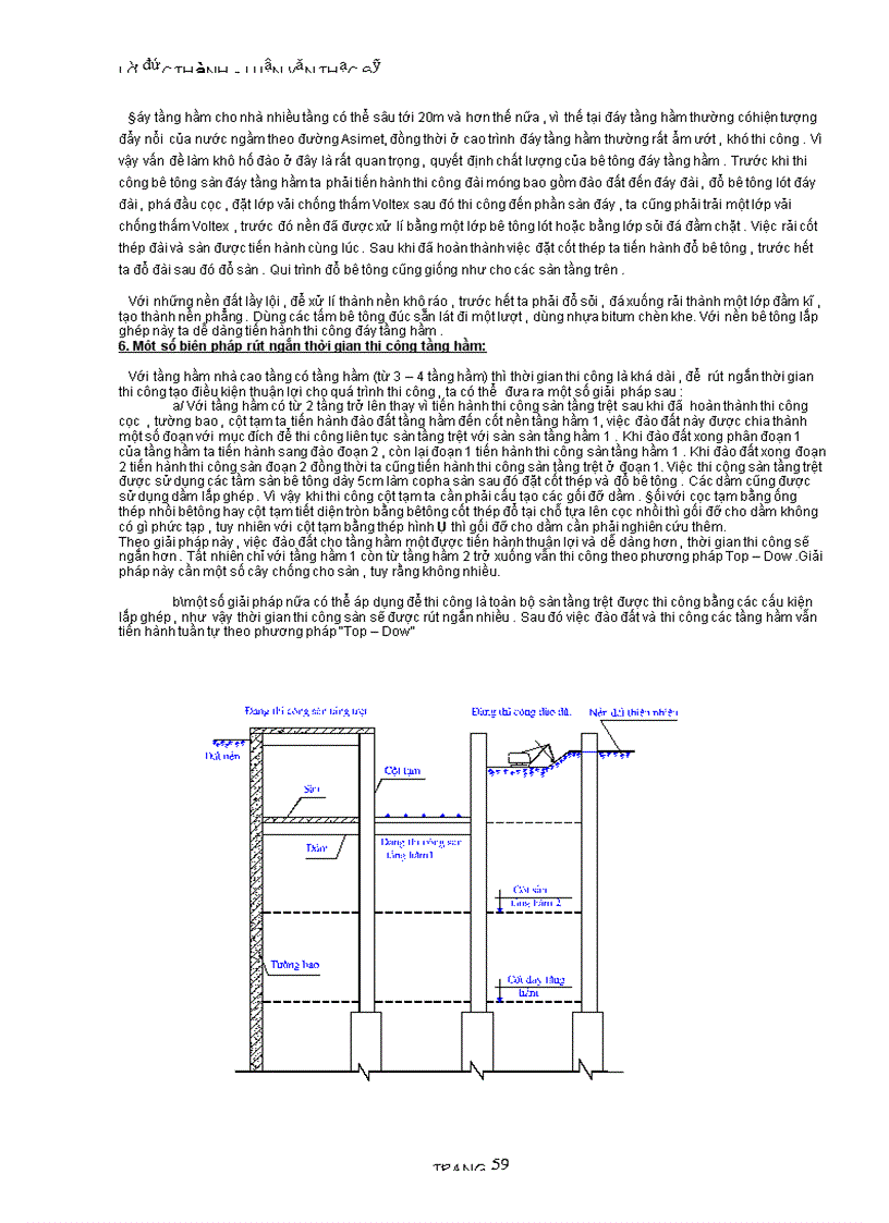 image for page Kỹ thuật về công nghệ thi công TOP DOWN