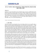 Xử lý nước thải theo phương pháp sinh học hiếu khí