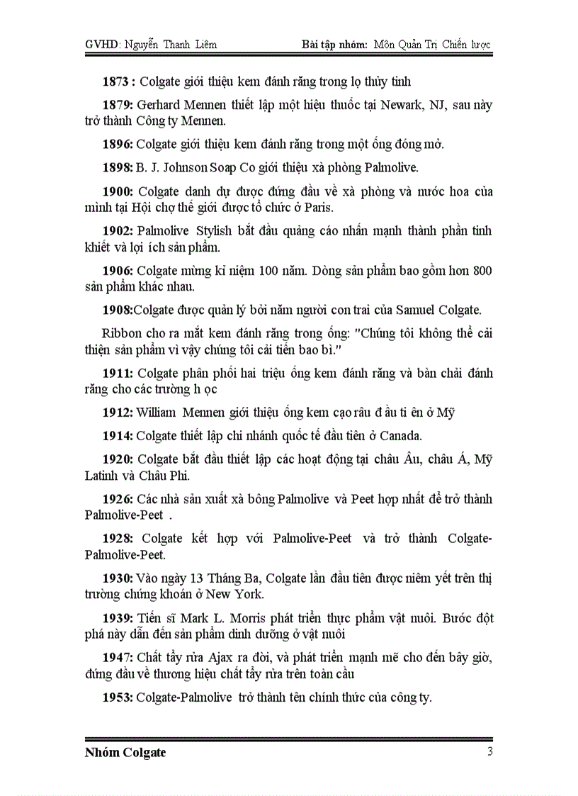 image for page Chiến lược công ty Colgate Pamolive