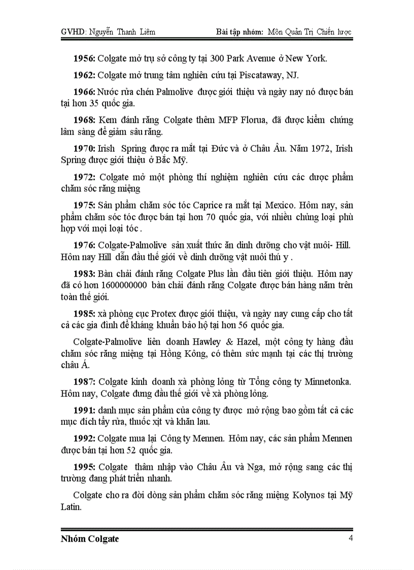 image for page Chiến lược công ty Colgate Pamolive