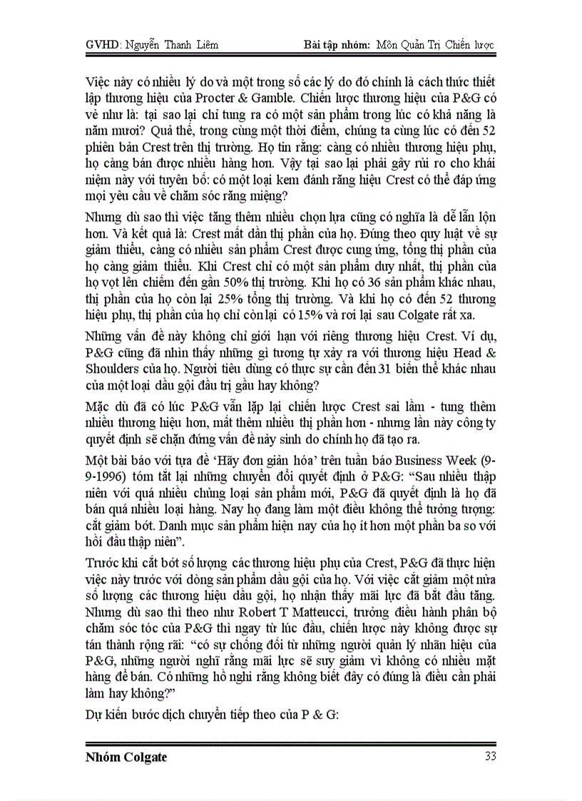image for page Chiến lược công ty Colgate Pamolive