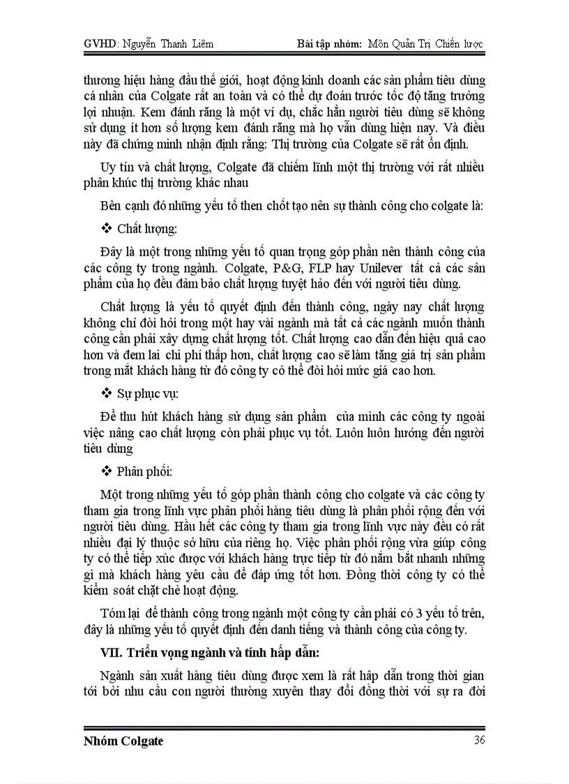 image for page Chiến lược công ty Colgate Pamolive