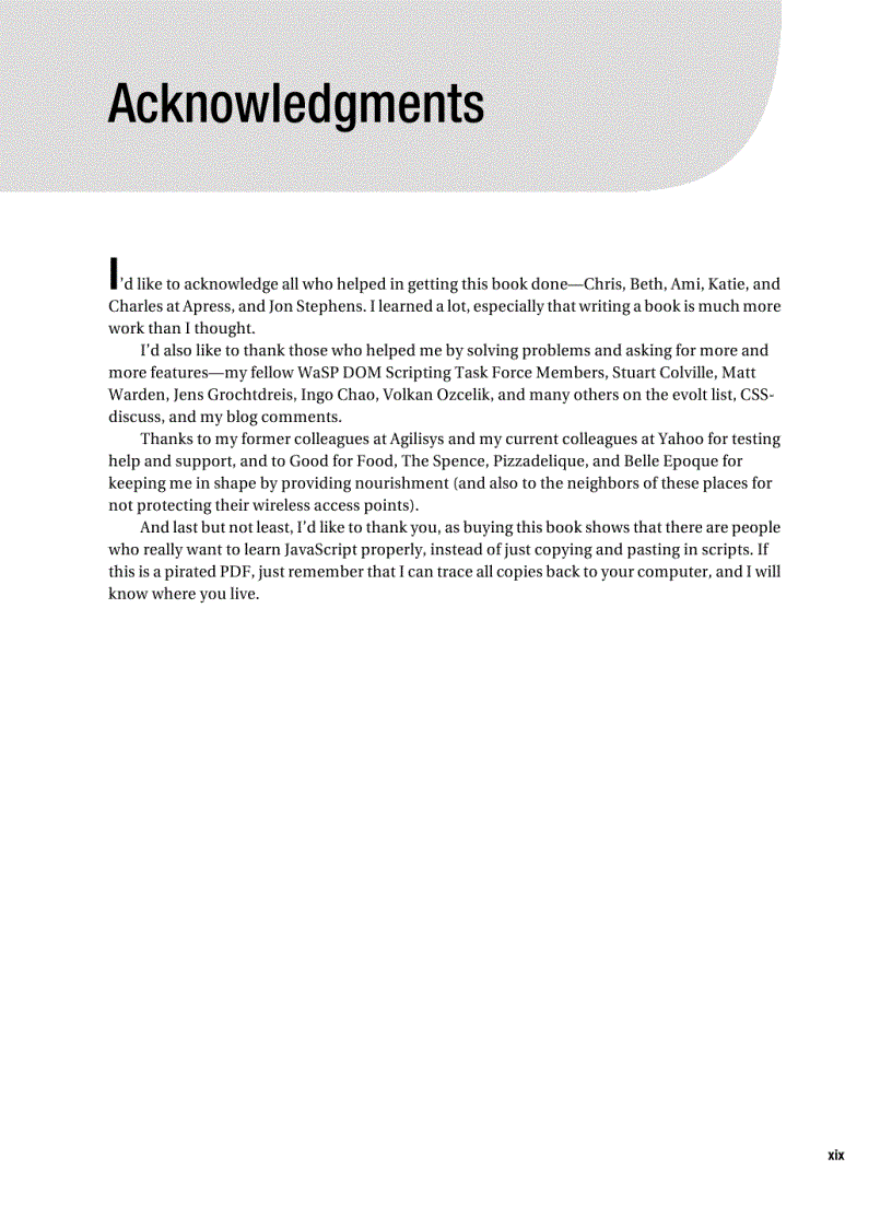 image for page Apress Beginning JavaScript with DOM Scripting and Ajax 2006