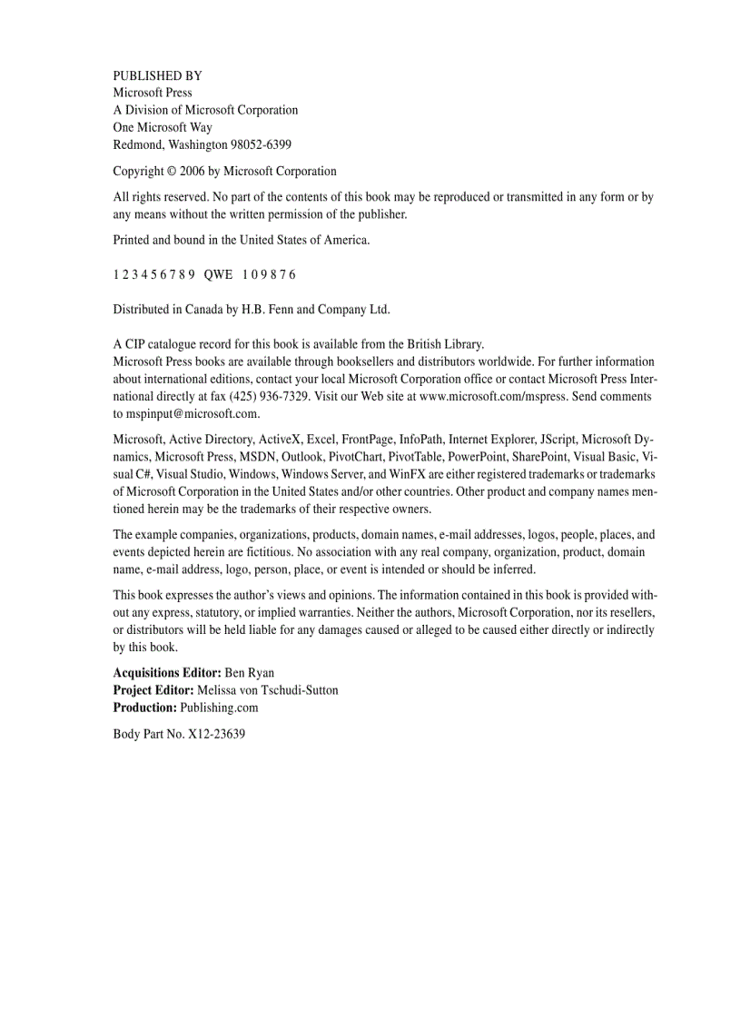 image for page 7Development Projects with the 2007 Microsoft Office System and Windows SharePoint Services 2007