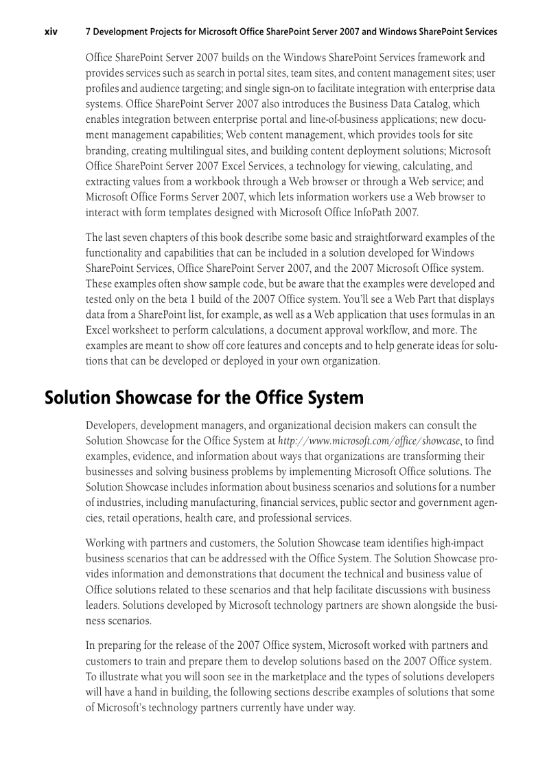 image for page 7Development Projects with the 2007 Microsoft Office System and Windows SharePoint Services 2007