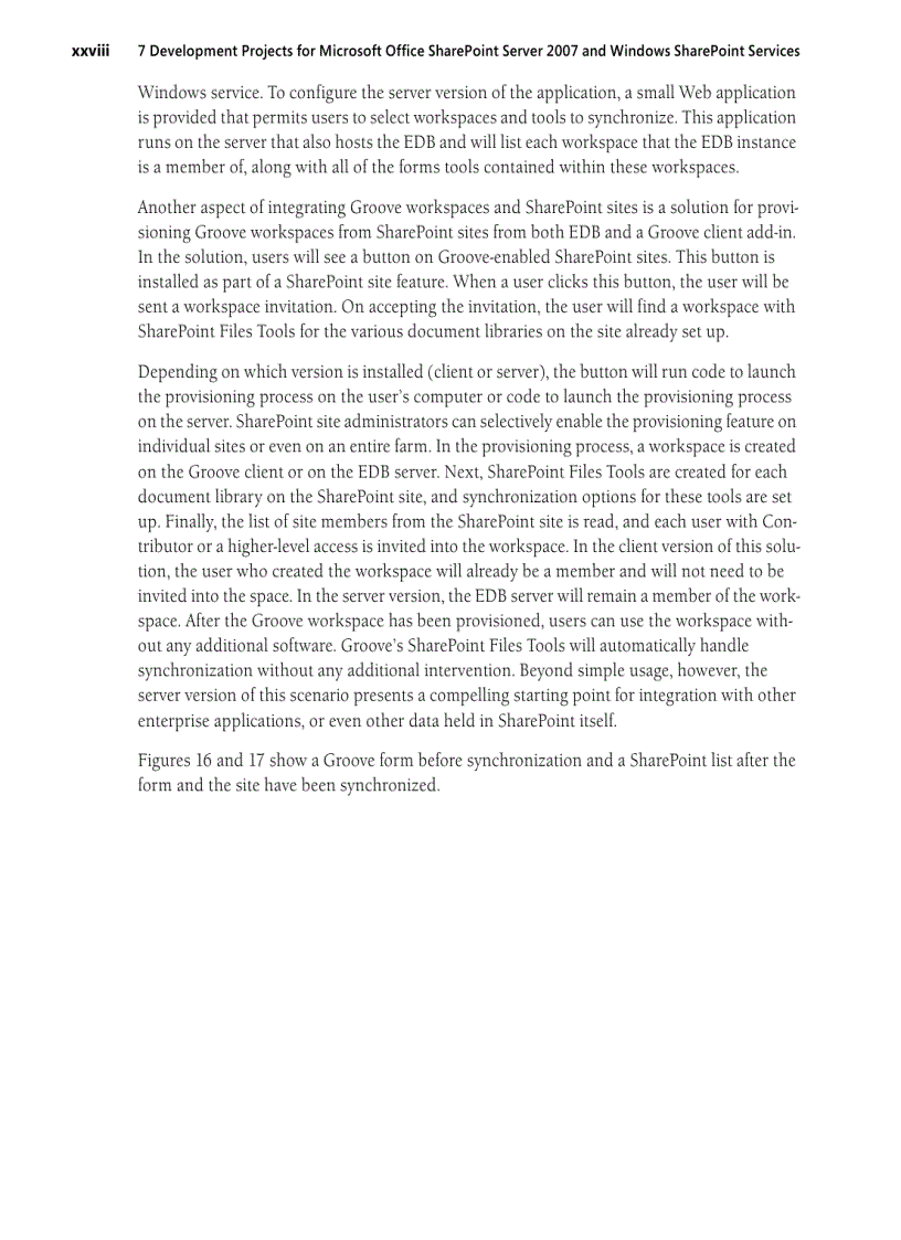 image for page 7Development Projects with the 2007 Microsoft Office System and Windows SharePoint Services 2007