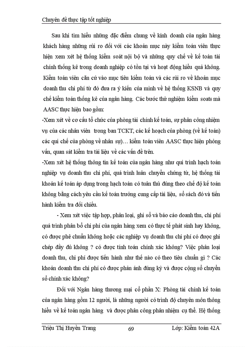 image for page Kiểm toán các loại doanh thu chi phí trong kiểm toán BCTC của ngân hàng thương mại ở công ty Dịch vụ Tư vấn Tài chính Kế toán và Kiểm toán