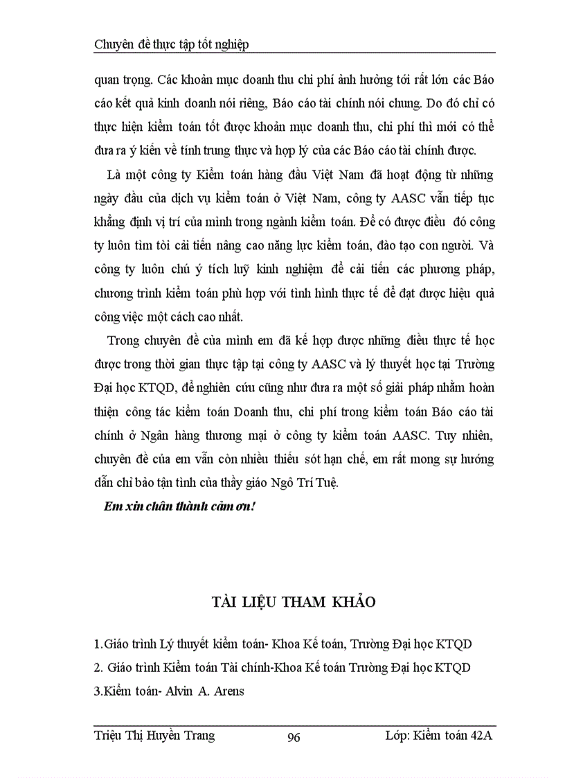 image for page Kiểm toán các loại doanh thu chi phí trong kiểm toán BCTC của ngân hàng thương mại ở công ty Dịch vụ Tư vấn Tài chính Kế toán và Kiểm toán