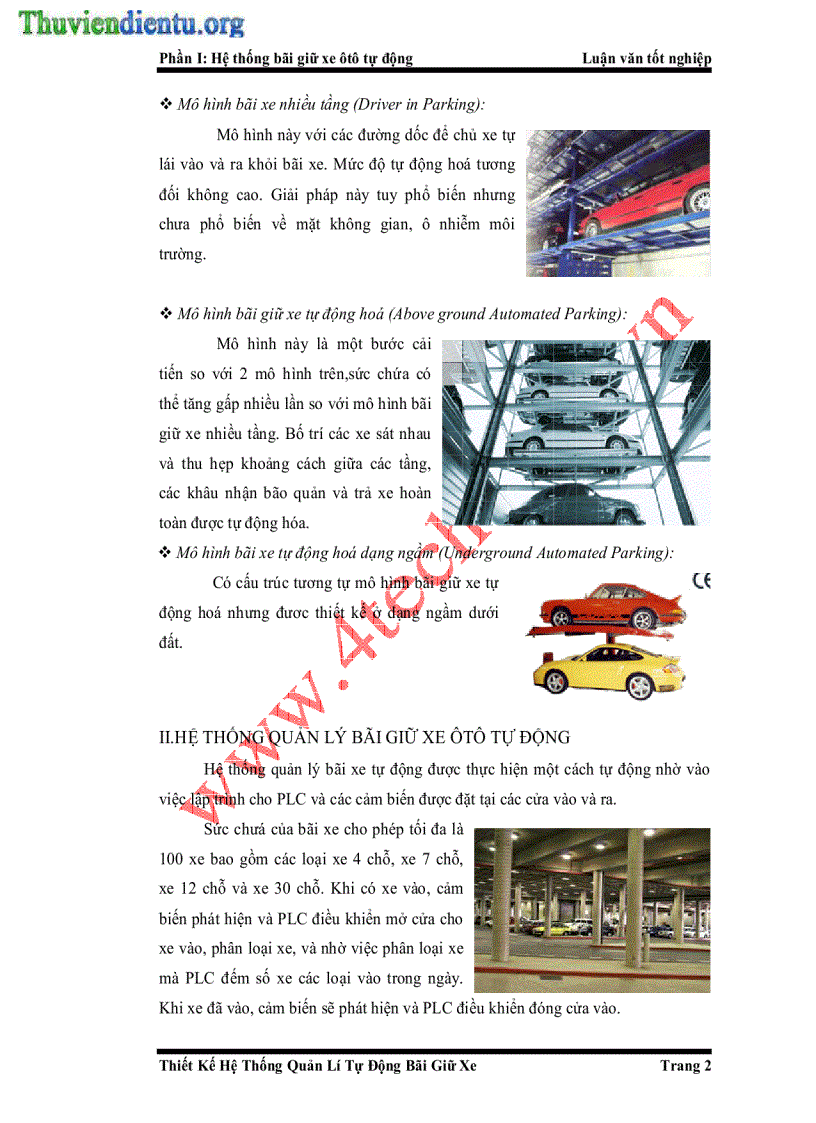 image for page Thiết kế hệ thống quản lý tự động bãi giữ xe